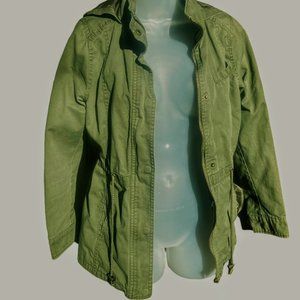Charlotte Russe Size M Army Green Utility Jacket